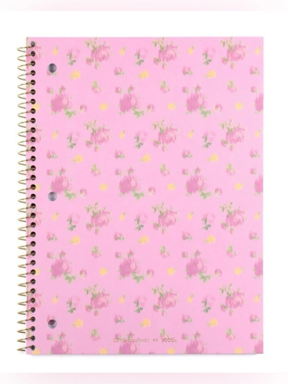 LoveShackFancy Pink and Blue SET of Floral Spiral Notebooks